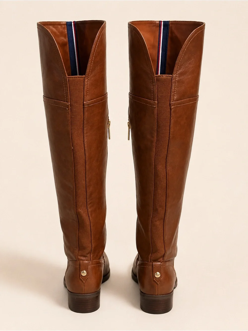 Tommy Hilfiger Chestnut Brown Over-the-Knee Boots Size 10